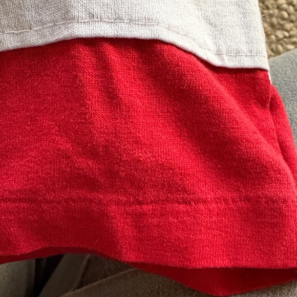 Red Vintage single Stitch San Francisco Forty Niners Shirt with White Stripes - Picture 14 of 14